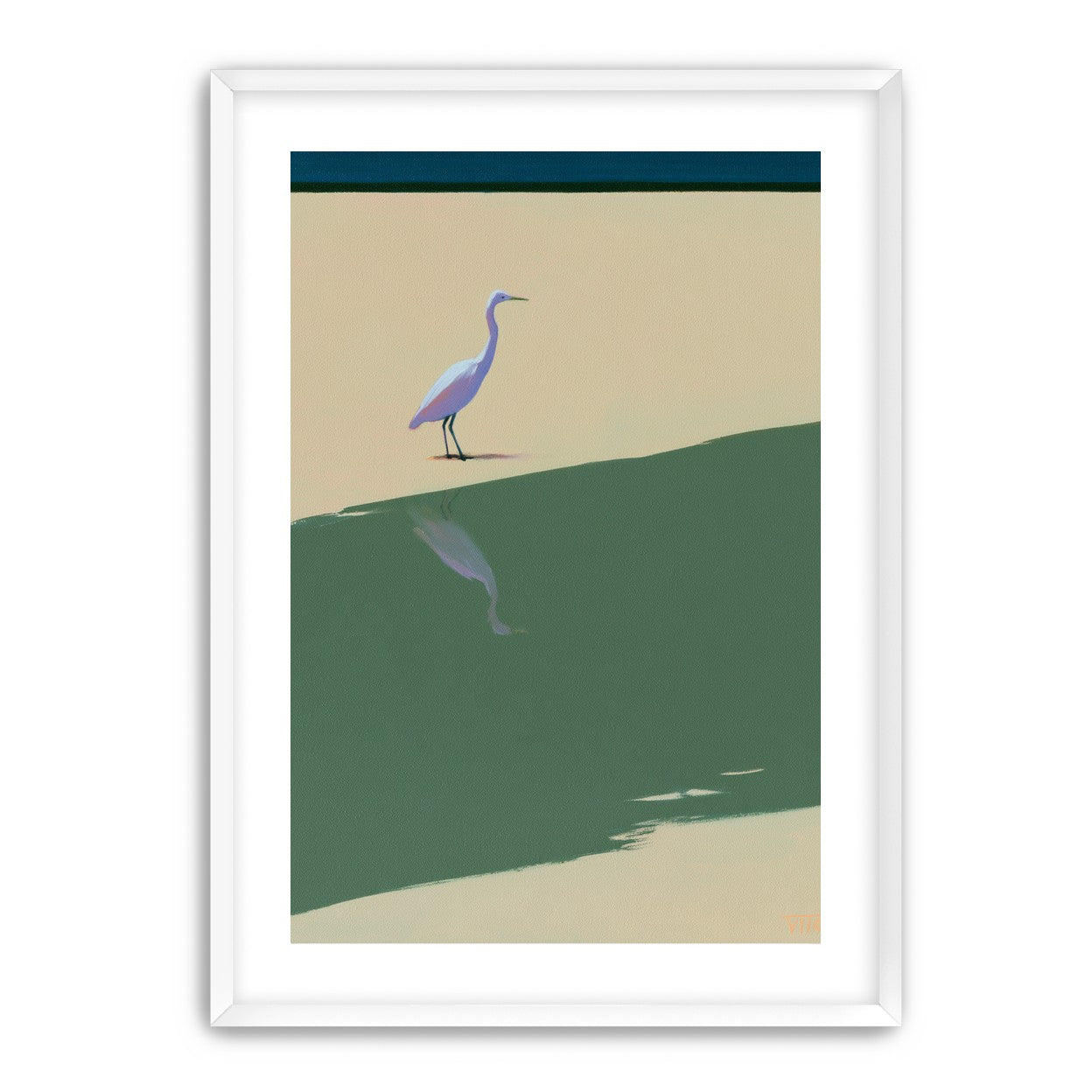 Where the egret doubles