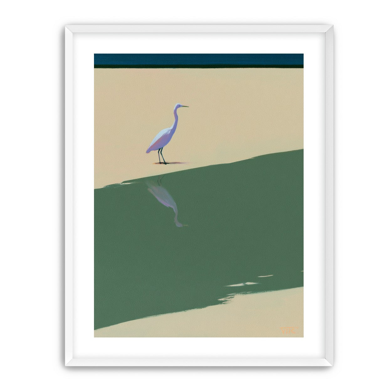 Where the egret doubles
