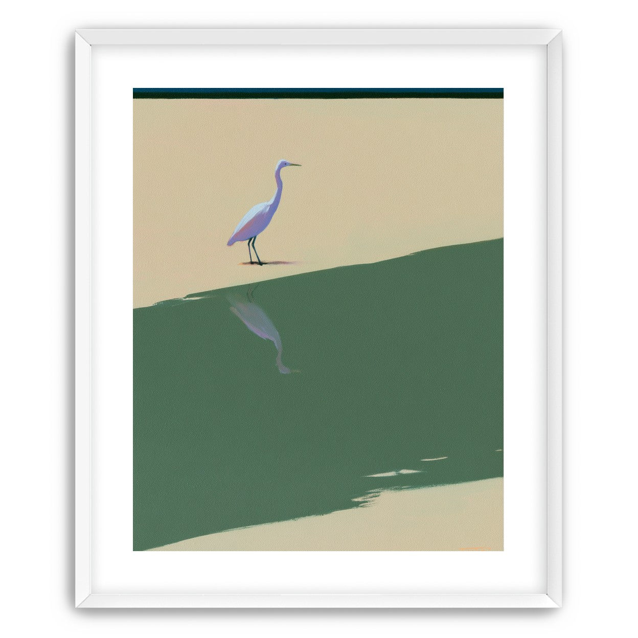 Where the egret doubles