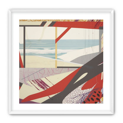 Beach horizon within angled bands