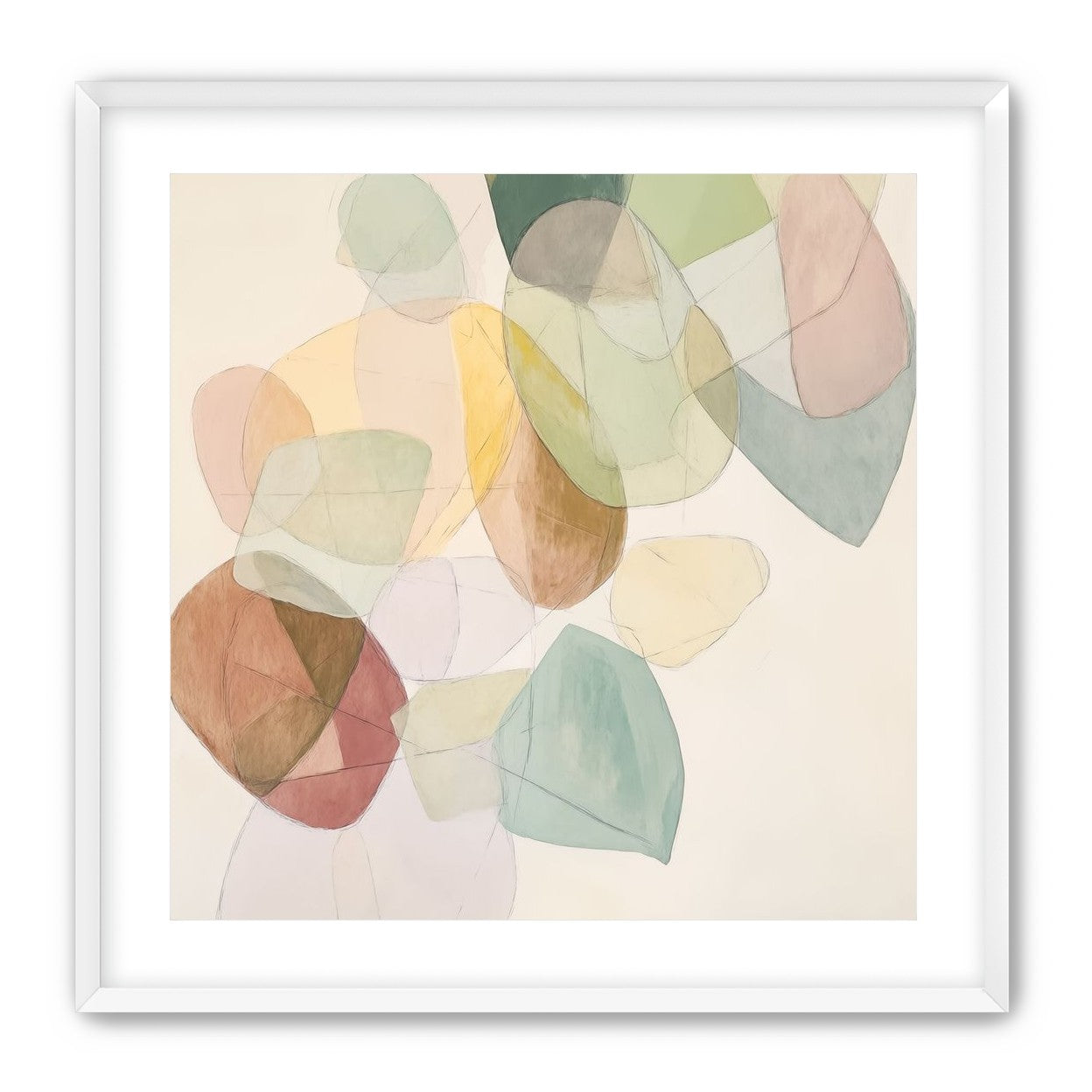 Layered Forms on Paper 