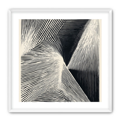 Where the lines break inward