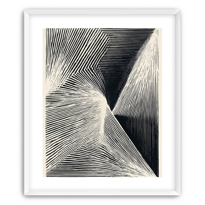 Where the lines break inward