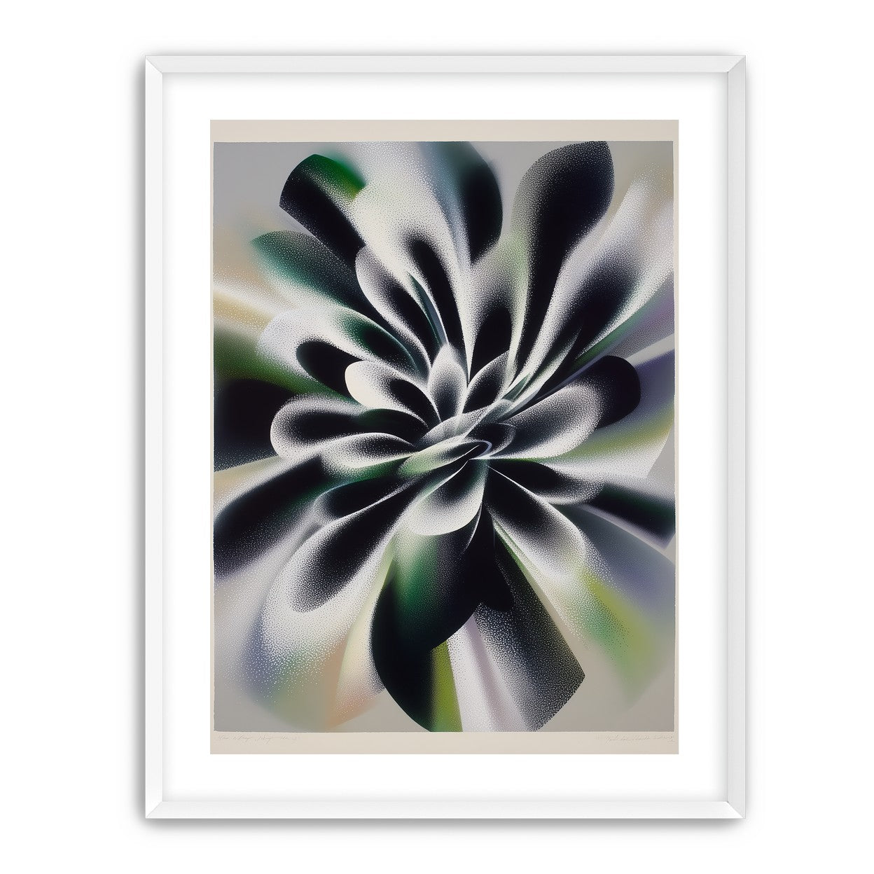 Speckled bloom in motion