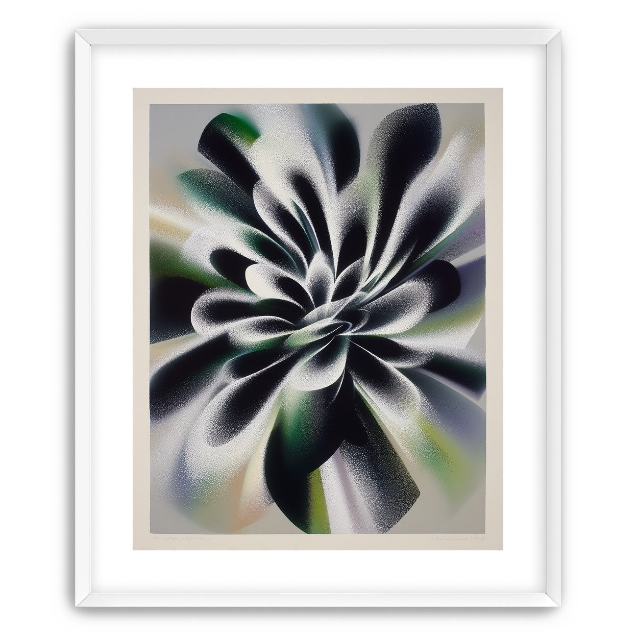 Speckled bloom in motion