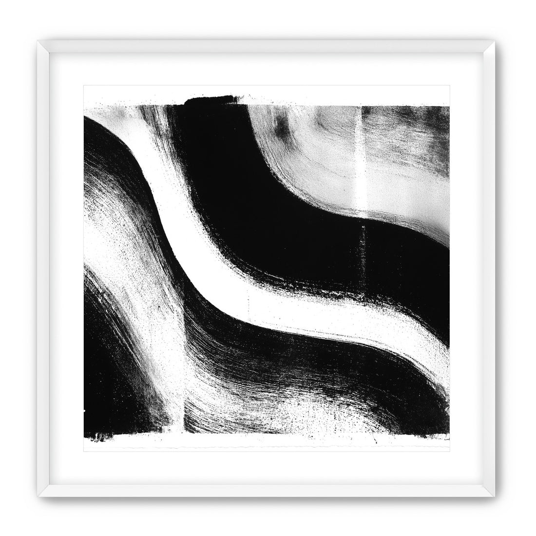 White cut through black
