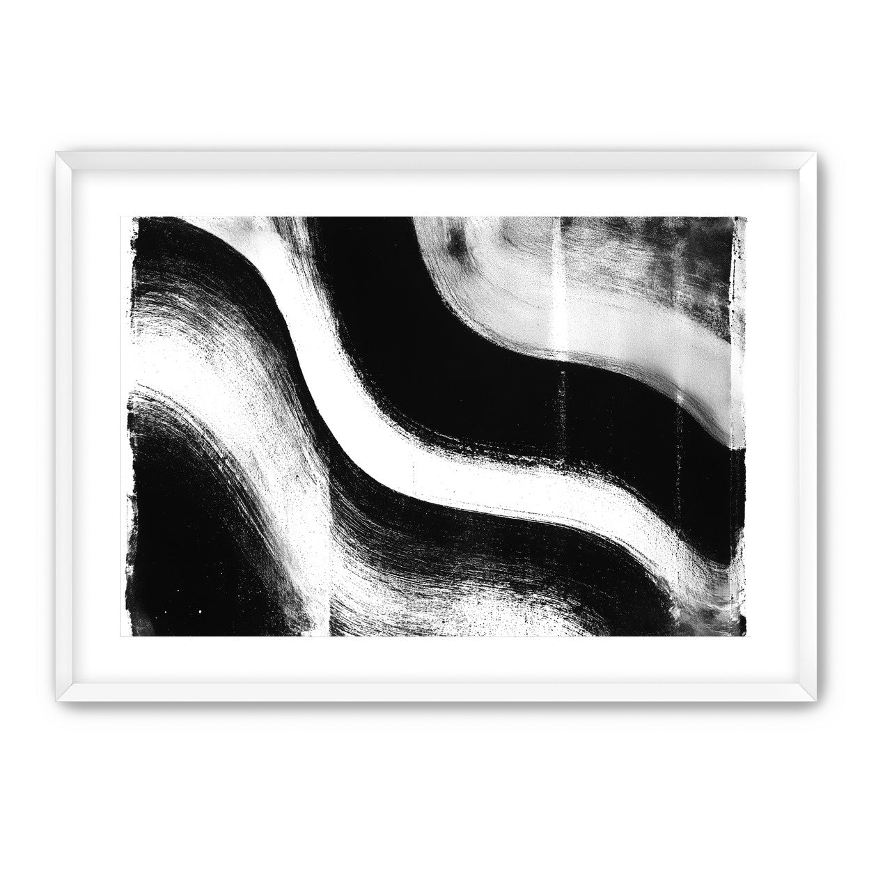 White cut through black