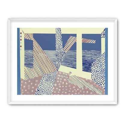 Stripes cut through dots