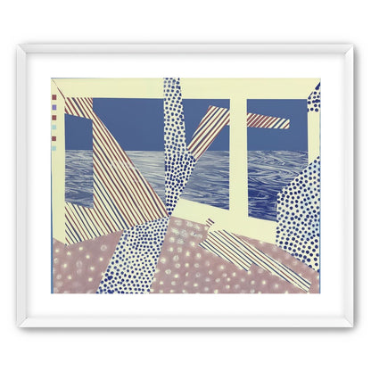 Stripes cut through dots