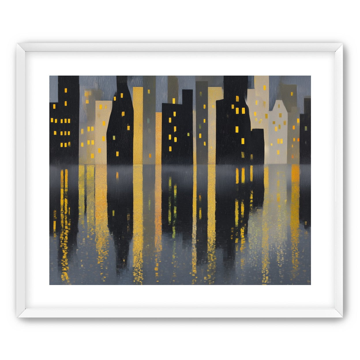 Windows above their reflections