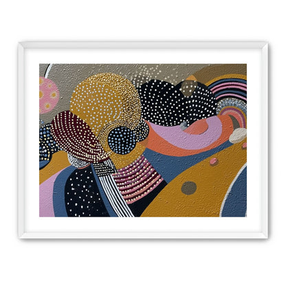 Overlapping Dotted Shapes