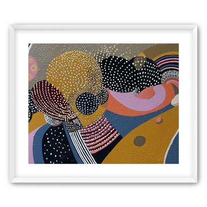 Overlapping Dotted Shapes