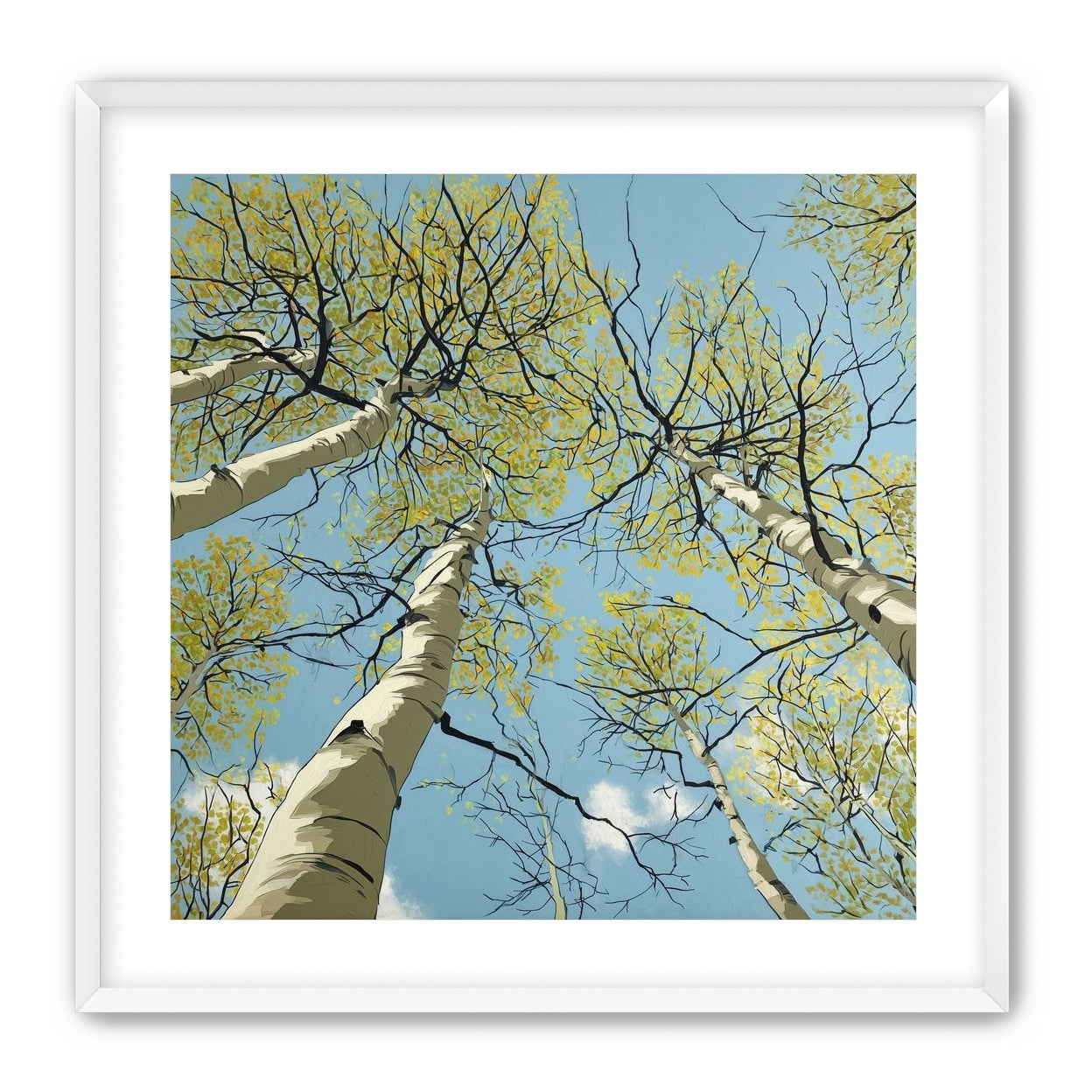 Yellow Leaves Against the Sky