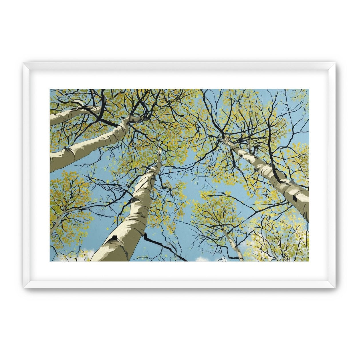 Yellow Leaves Against the Sky