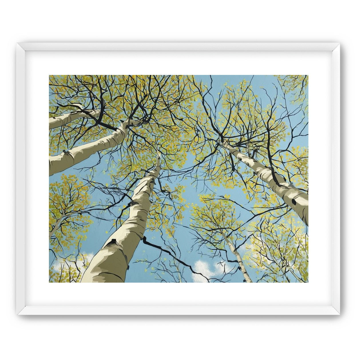 Yellow Leaves Against the Sky
