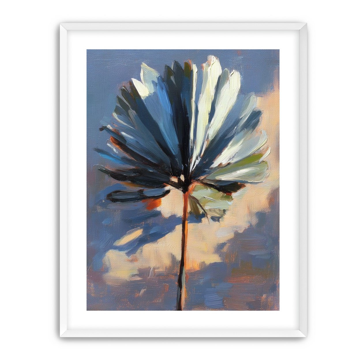 Veined Leaf in Thick Paint