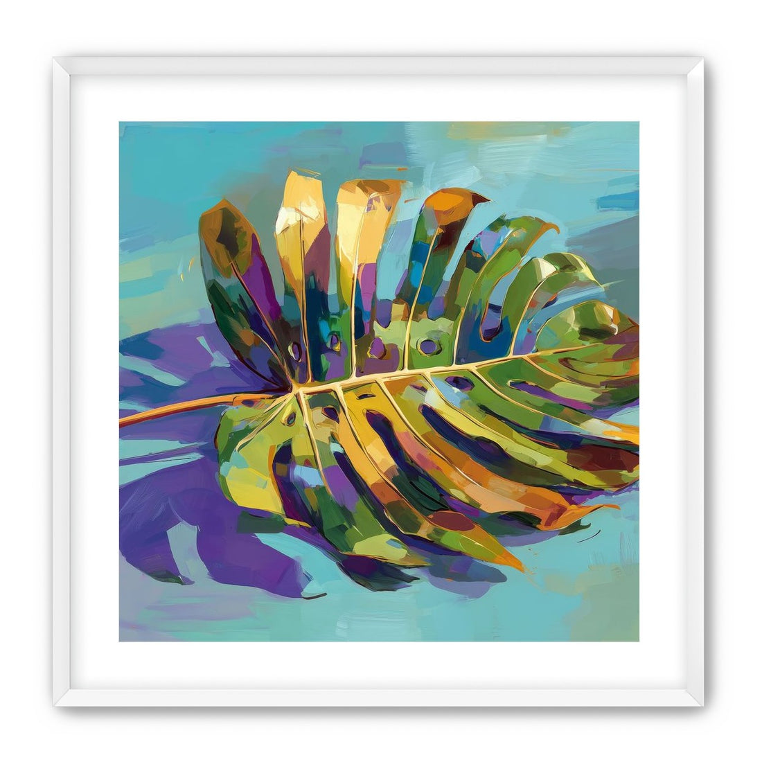 A Leaf Held in Color
