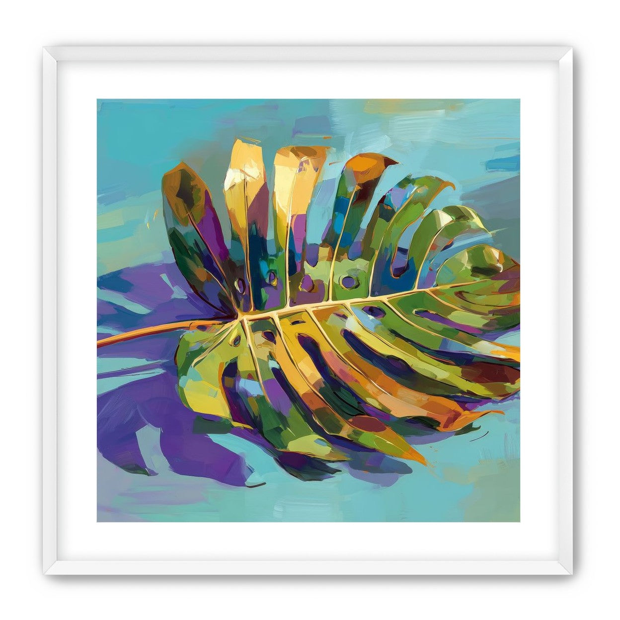 A Leaf Held in Color