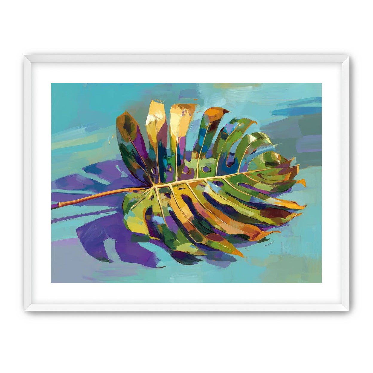 A Leaf Held in Color