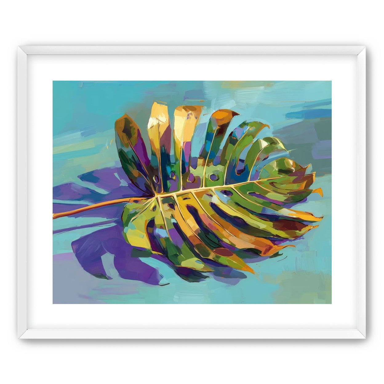 A Leaf Held in Color