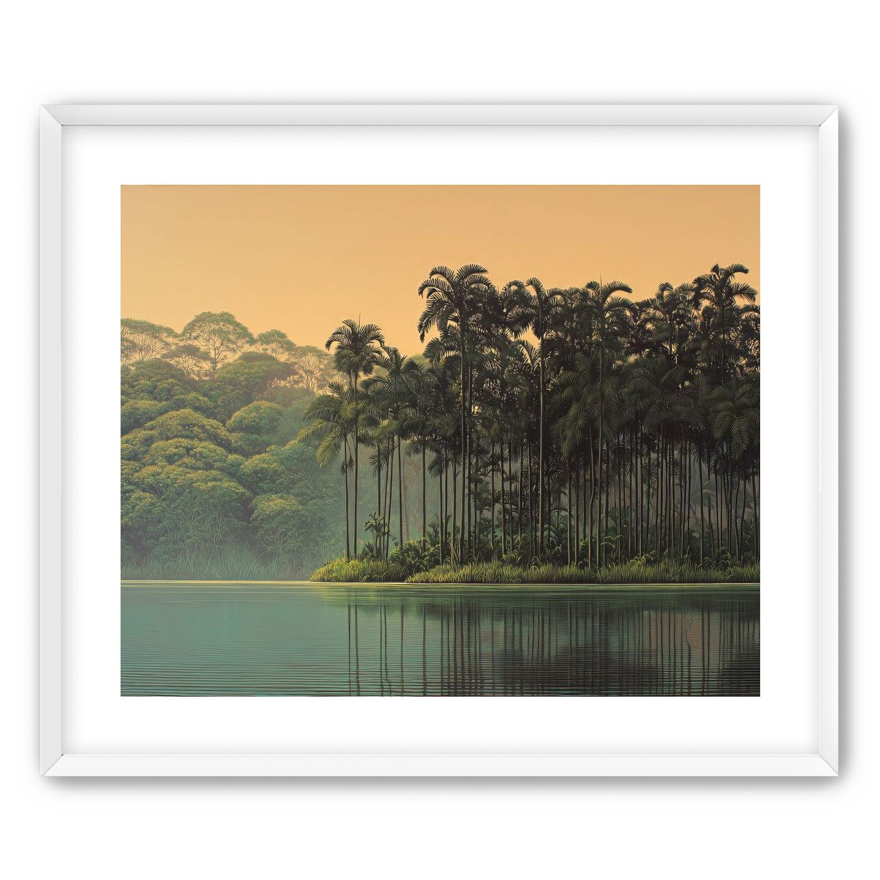 Tall Palms at Water