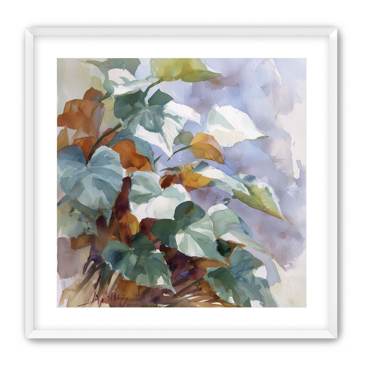 Garden Leaves After Rain