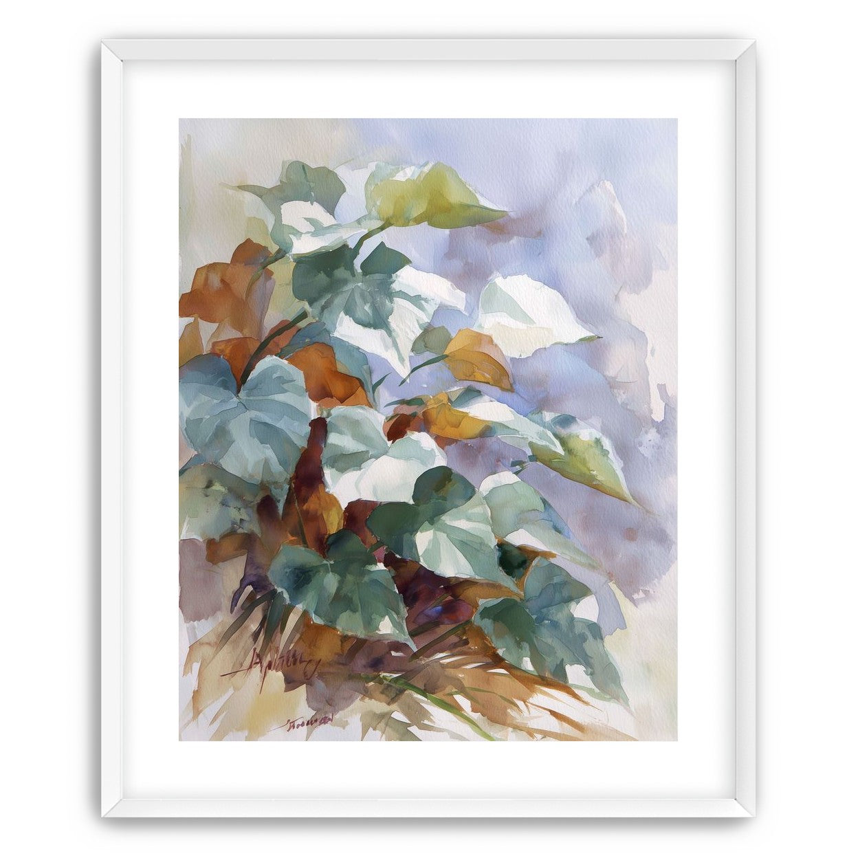 Garden Leaves After Rain