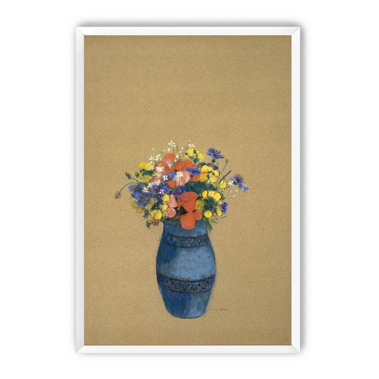 A quiet vase of wildflowers
