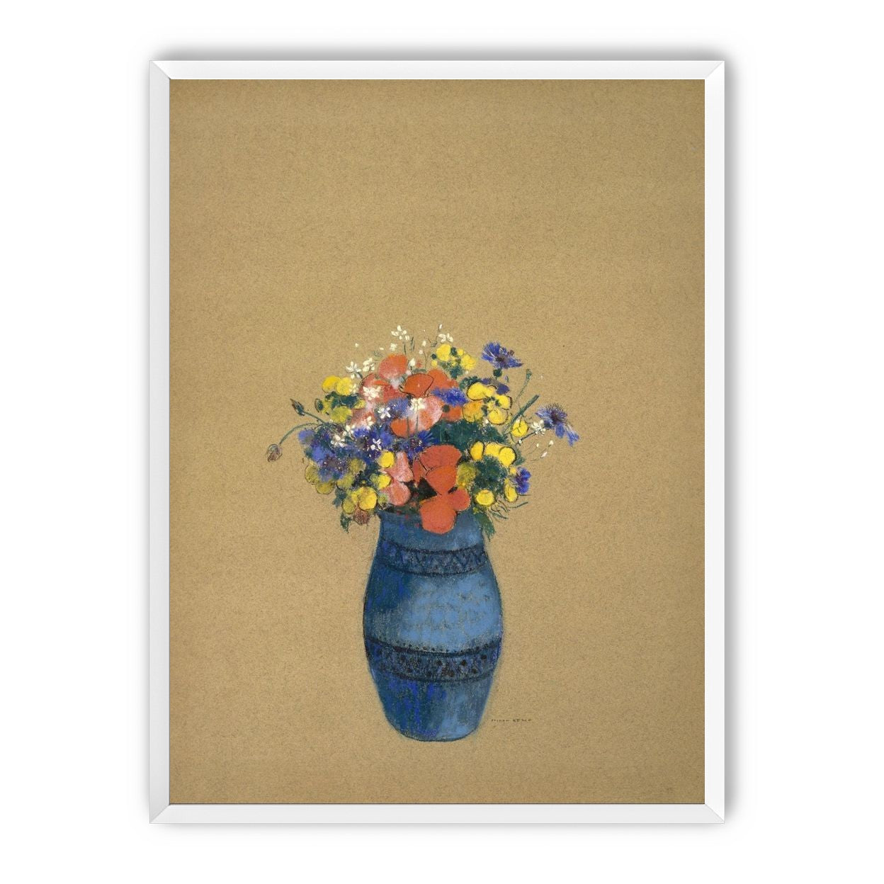 A quiet vase of wildflowers