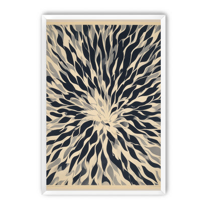 Dark forms around a white center