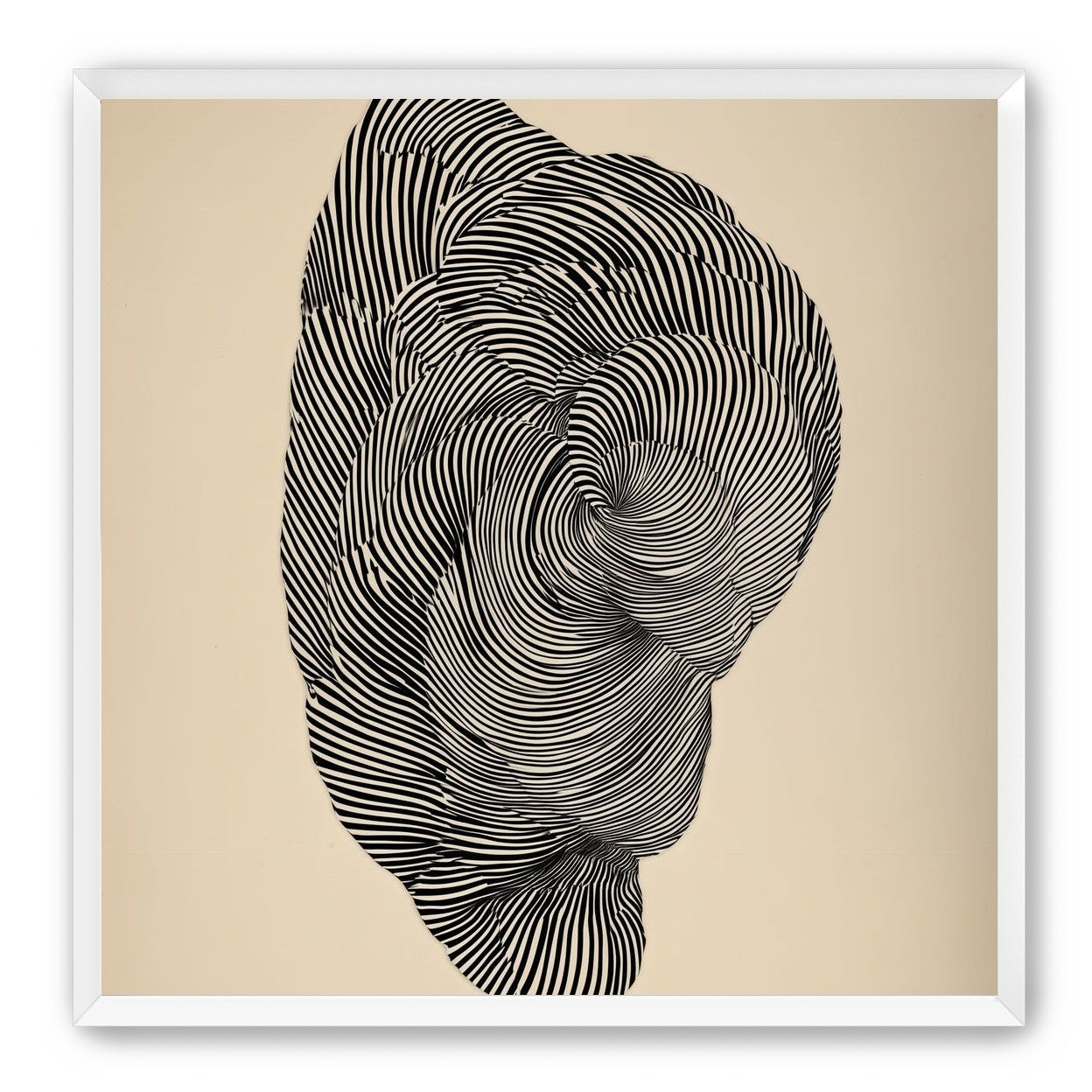 Vortex in a striped head