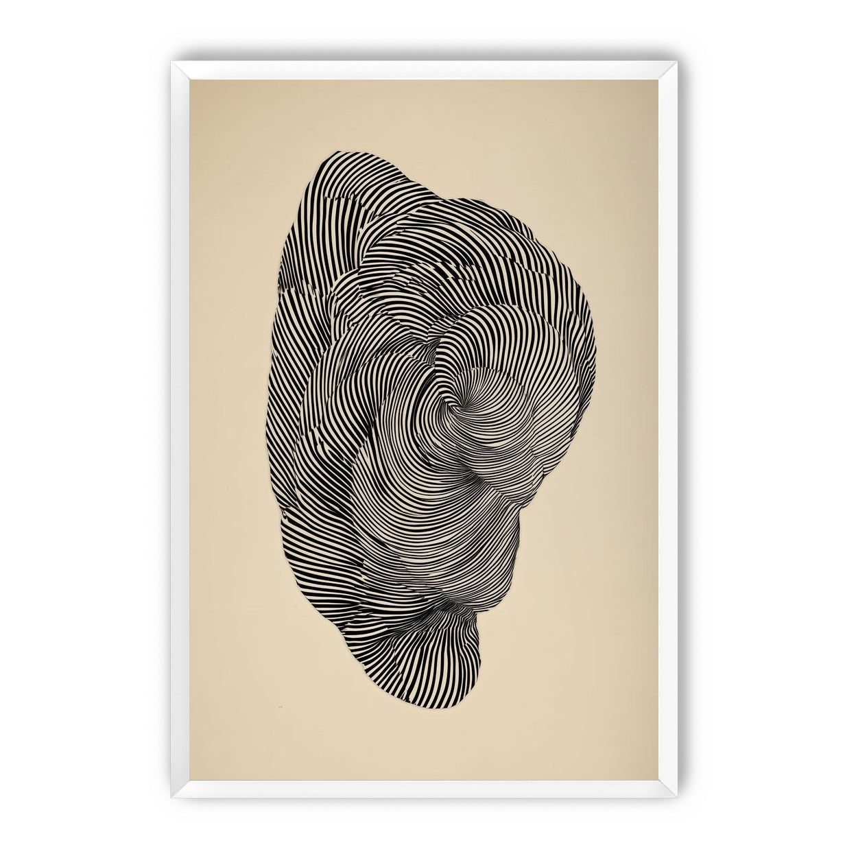 Vortex in a striped head