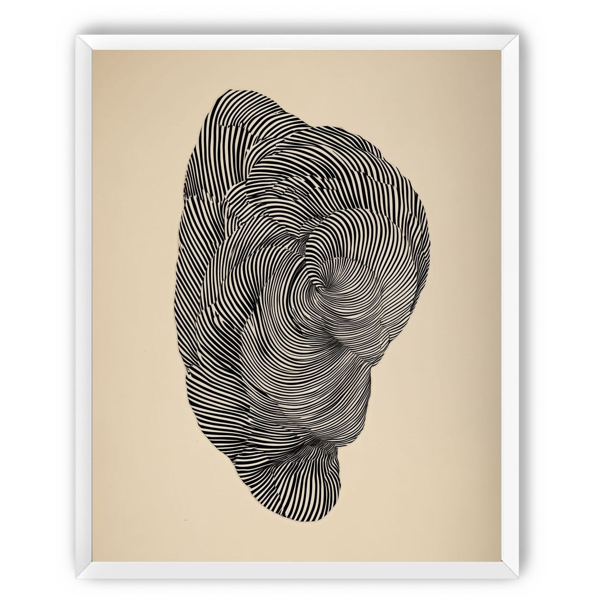 Vortex in a striped head