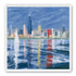 Sailboats before the skyline