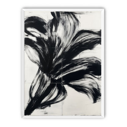 Black surge on white grid