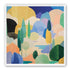 Ponds among pastel hills