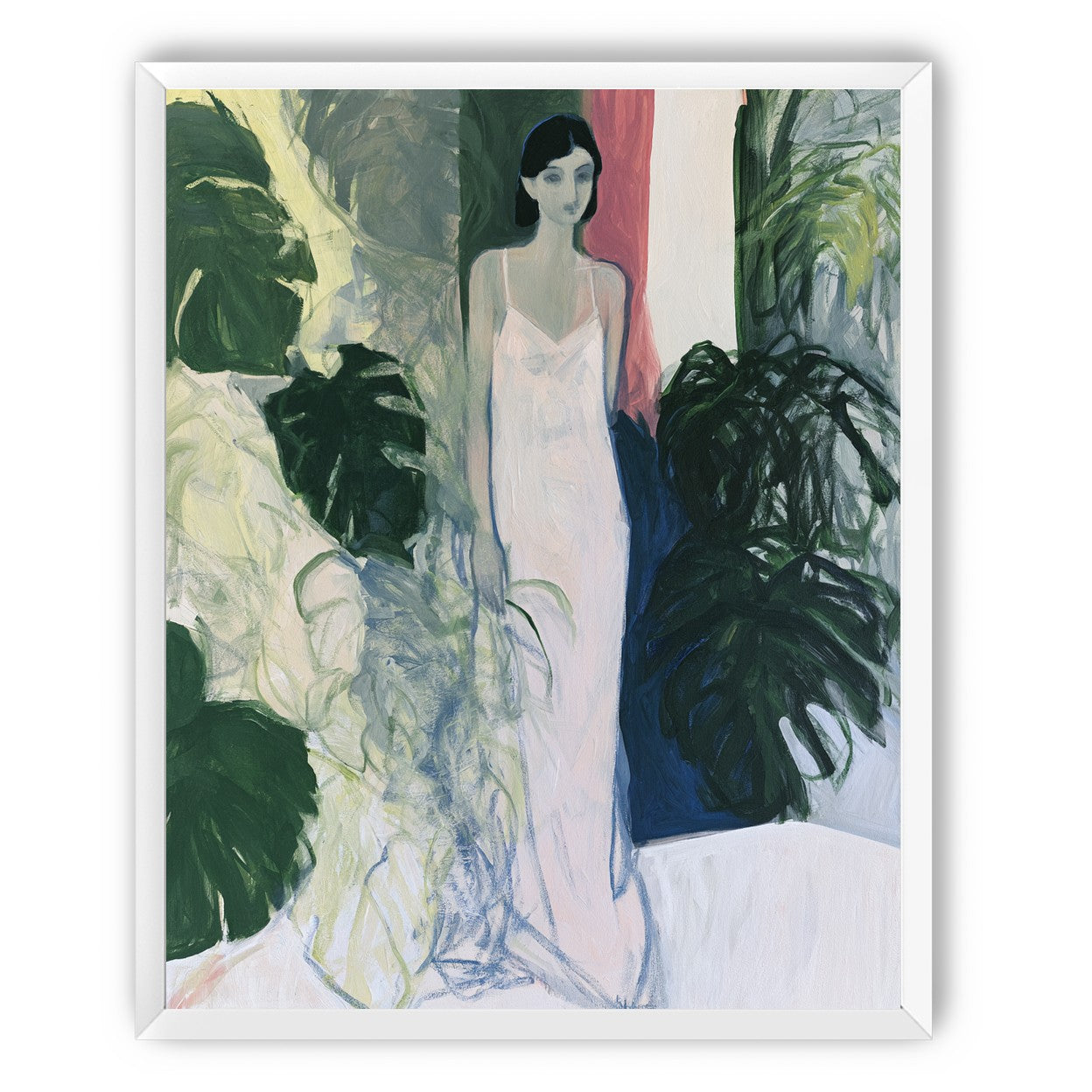 A woman among the leaves