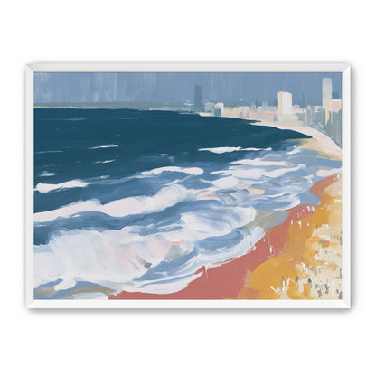 White surf along the city beach