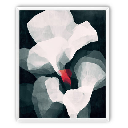 Red wedge among pale layers