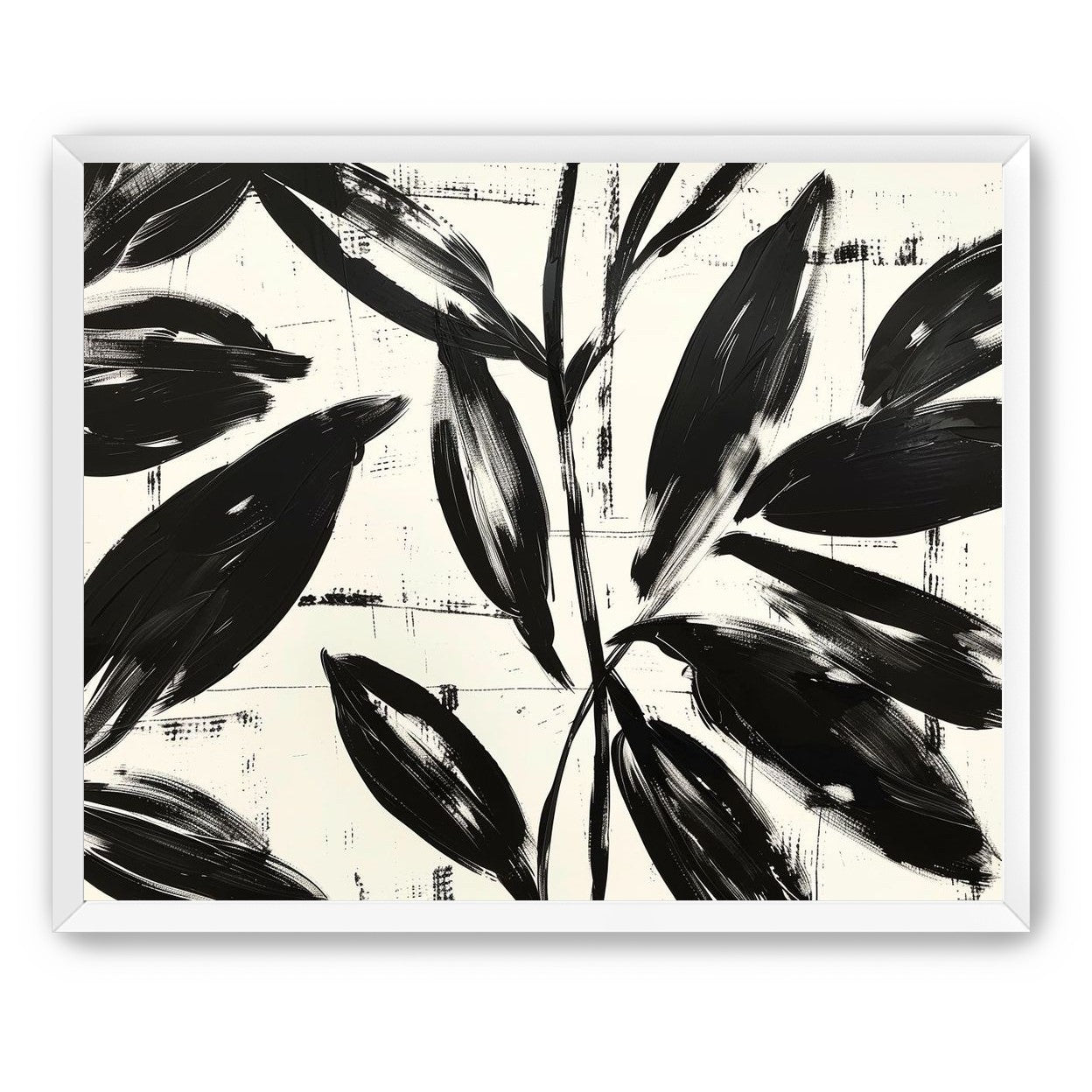 Leaves in black sweep