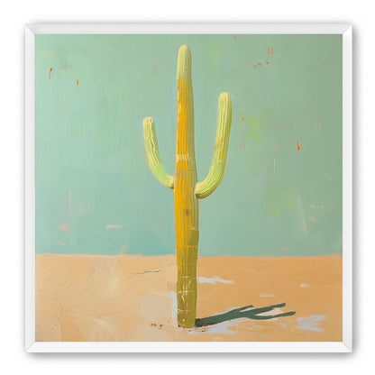 Saguaro beneath a pale sky