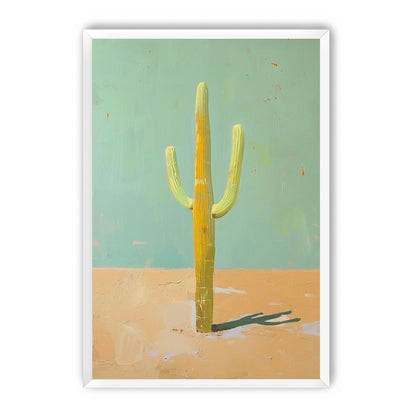Saguaro beneath a pale sky