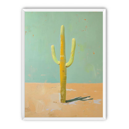 Saguaro beneath a pale sky