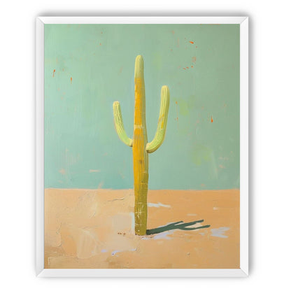 Saguaro beneath a pale sky
