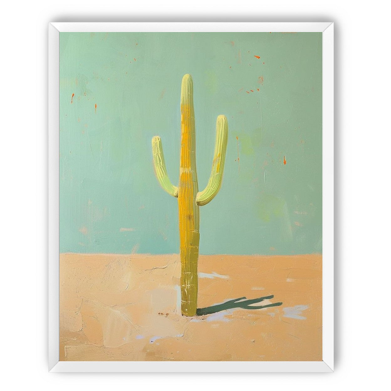 Saguaro beneath a pale sky