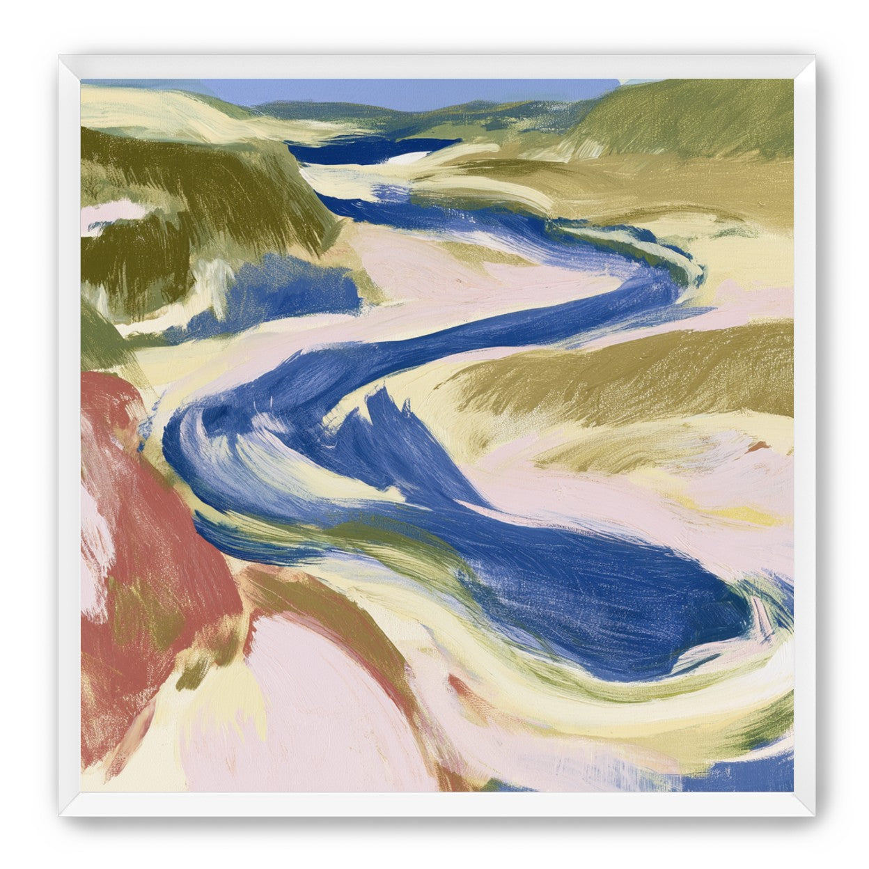 Blue bend through sandbars