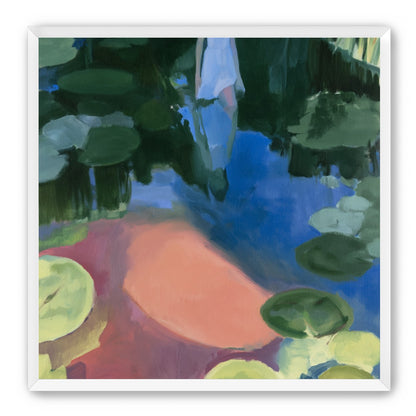 Woman in the lily pond