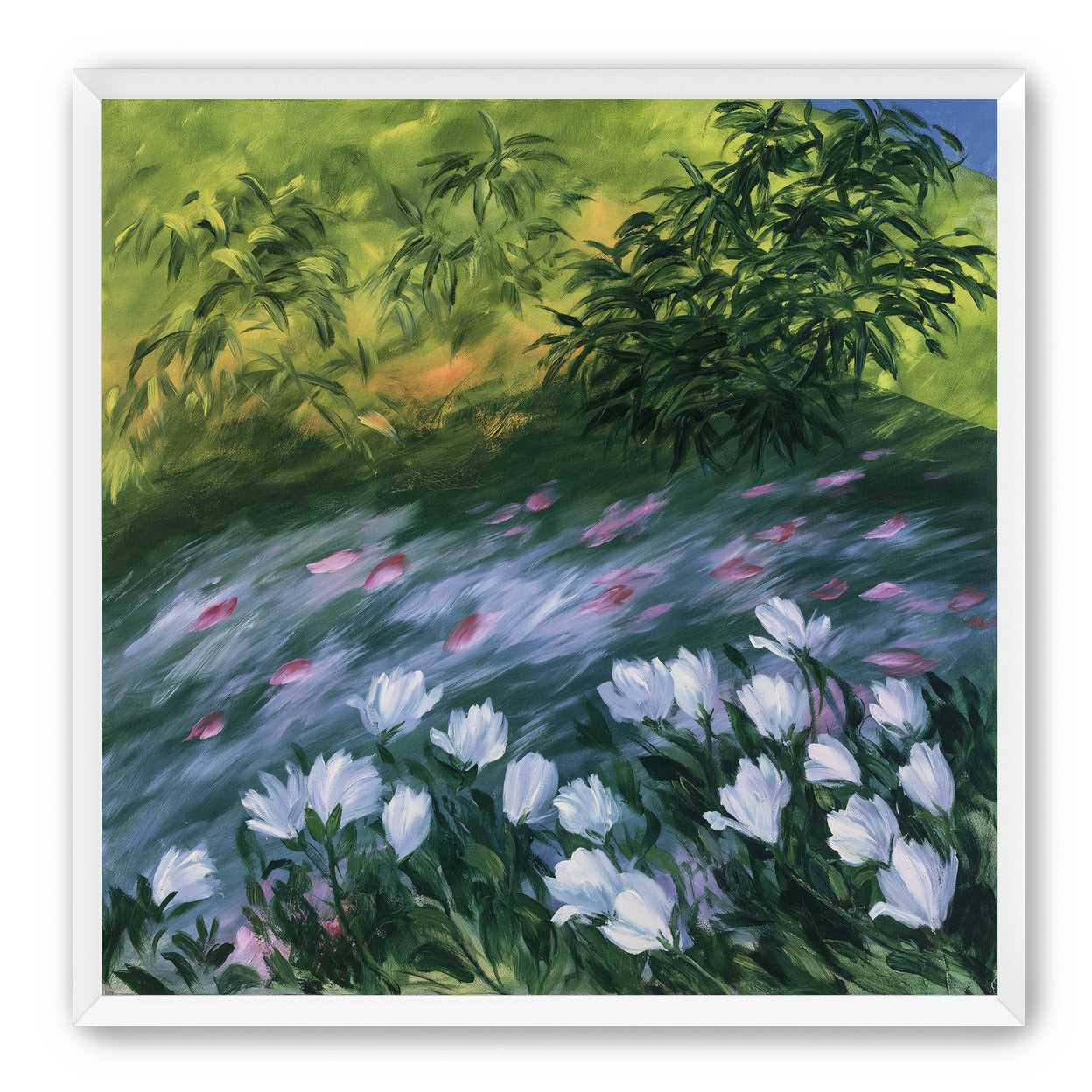 Petals on the streambank