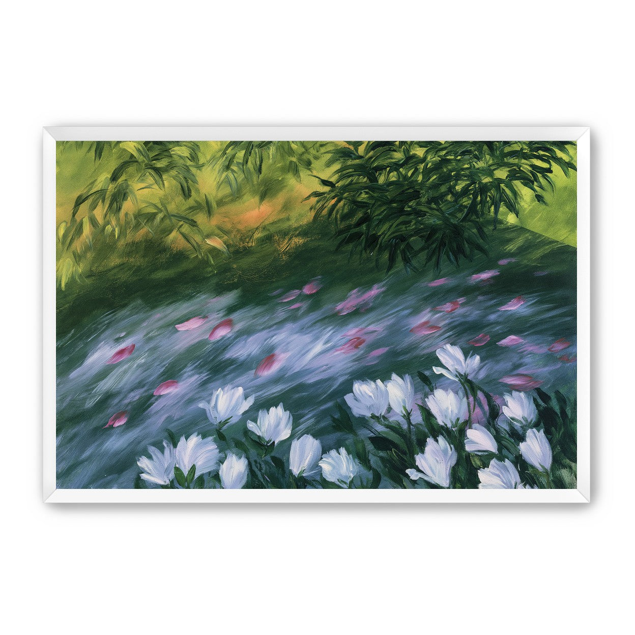 Petals on the streambank
