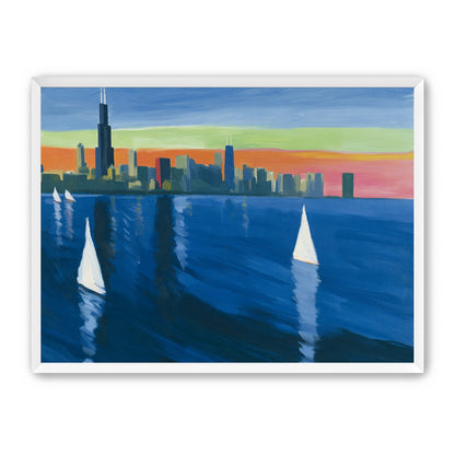 White sails against the skyline